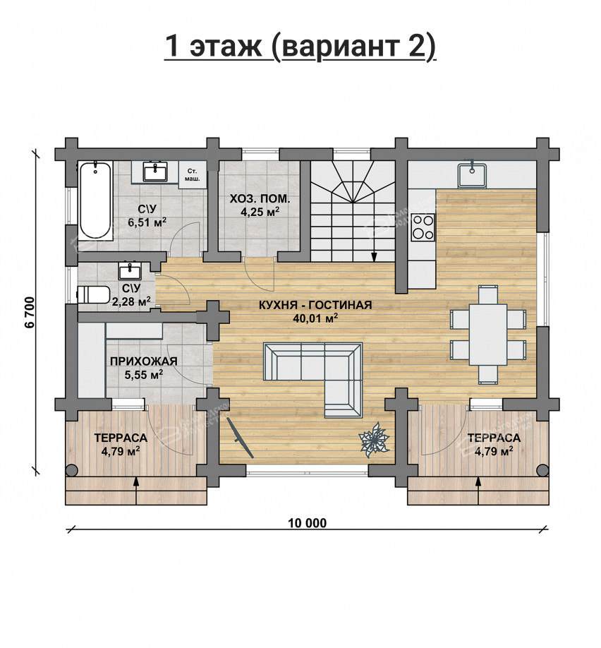 Дом из бревна VZ-131